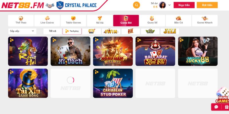 Game Bài Techplay | Sân Chơi Giải Trí Cá Cược Đỉnh Cao 2 Game bài Techplay ông lớn đứng sau trải nghiệm đỉnh cao