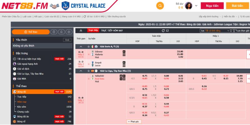 P Sports Net88 | Nền Tảng Giải Trí Cược Thể Thao Hàng Đầu 4 Giao diện dễ sử dụng
